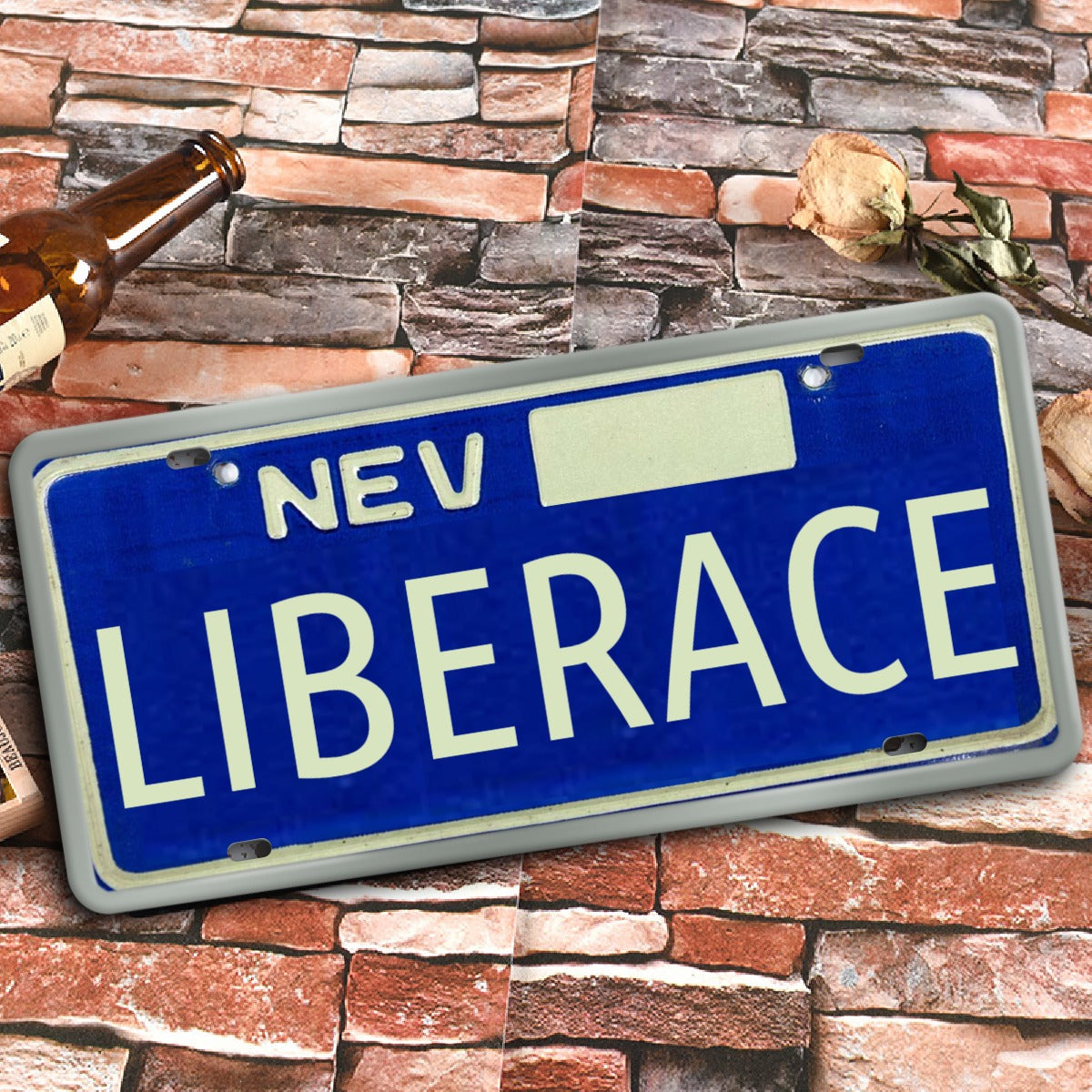 Vintage Nevada Liberace License Plate (1970's)