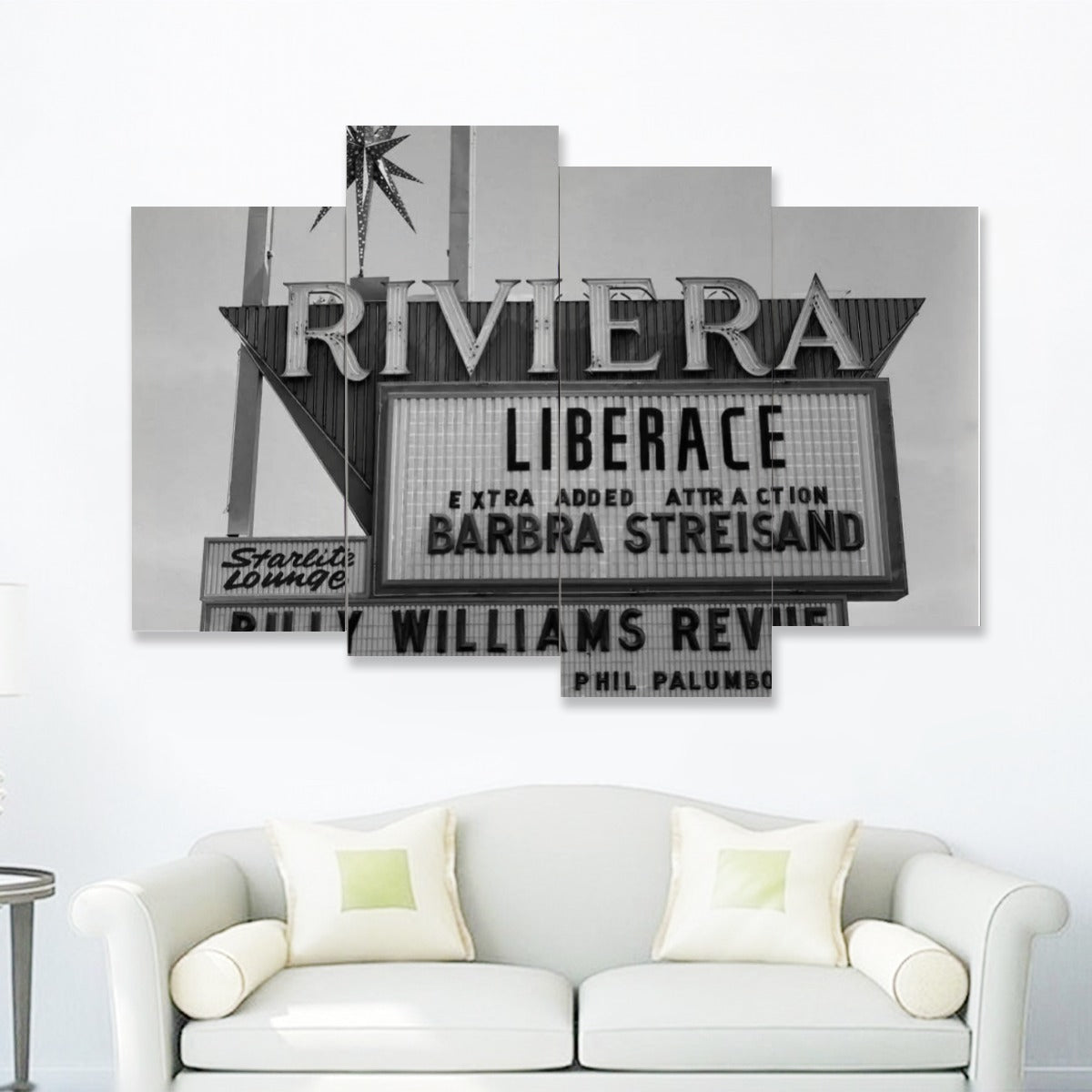 Liberace 1962 Riviera Las Vegas Marquee Print