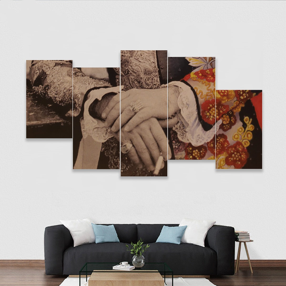 Five-piece Framed Murals