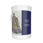 Liberace Costume Sketch Print Ceramic: Blue and Gold Rococo Cape