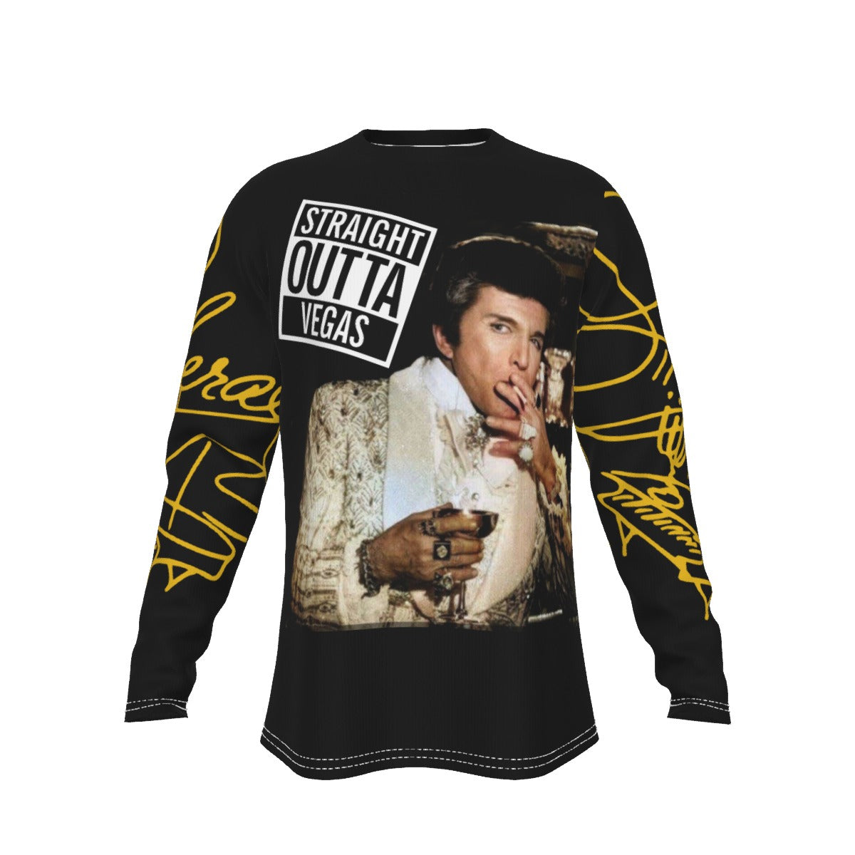 Straight Outta Vegas Liberace long sleeve rasher shirt