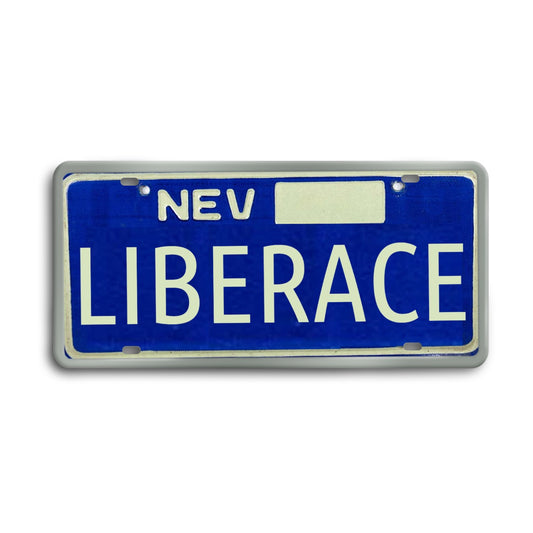 Vintage Nevada Liberace License Plate (1970's)